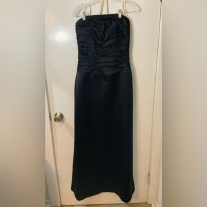 Saison Blanche Elegant Black Strapless Dress brides maid dress size 10